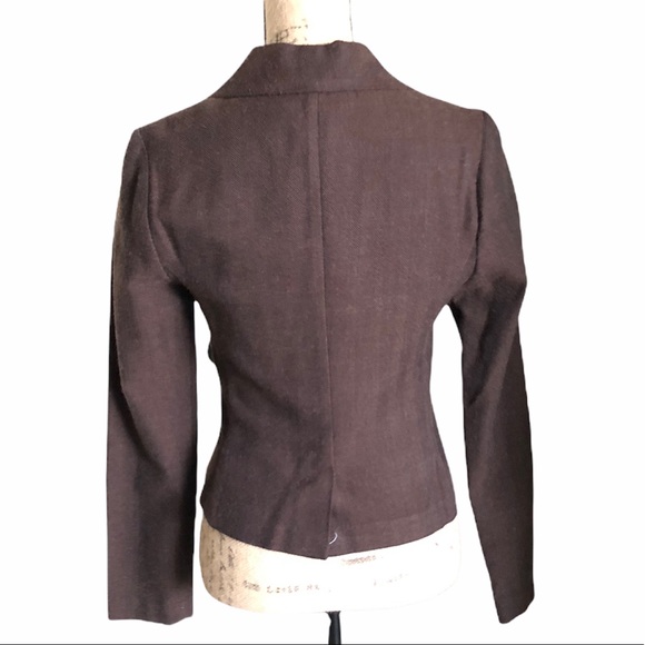 FANG Brown Acrylic Wool Blazer Size M Juniors - Picture 7 of 16